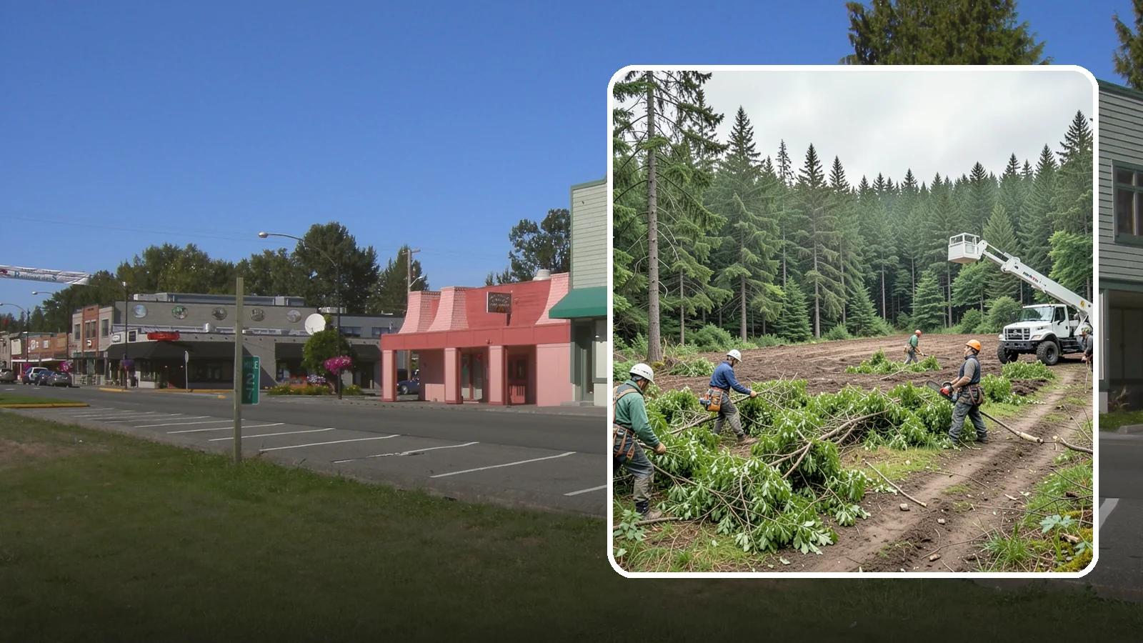 Trail clearing in Snoqualmie, King County, WA - The clearing and maintenance of trails and paths.