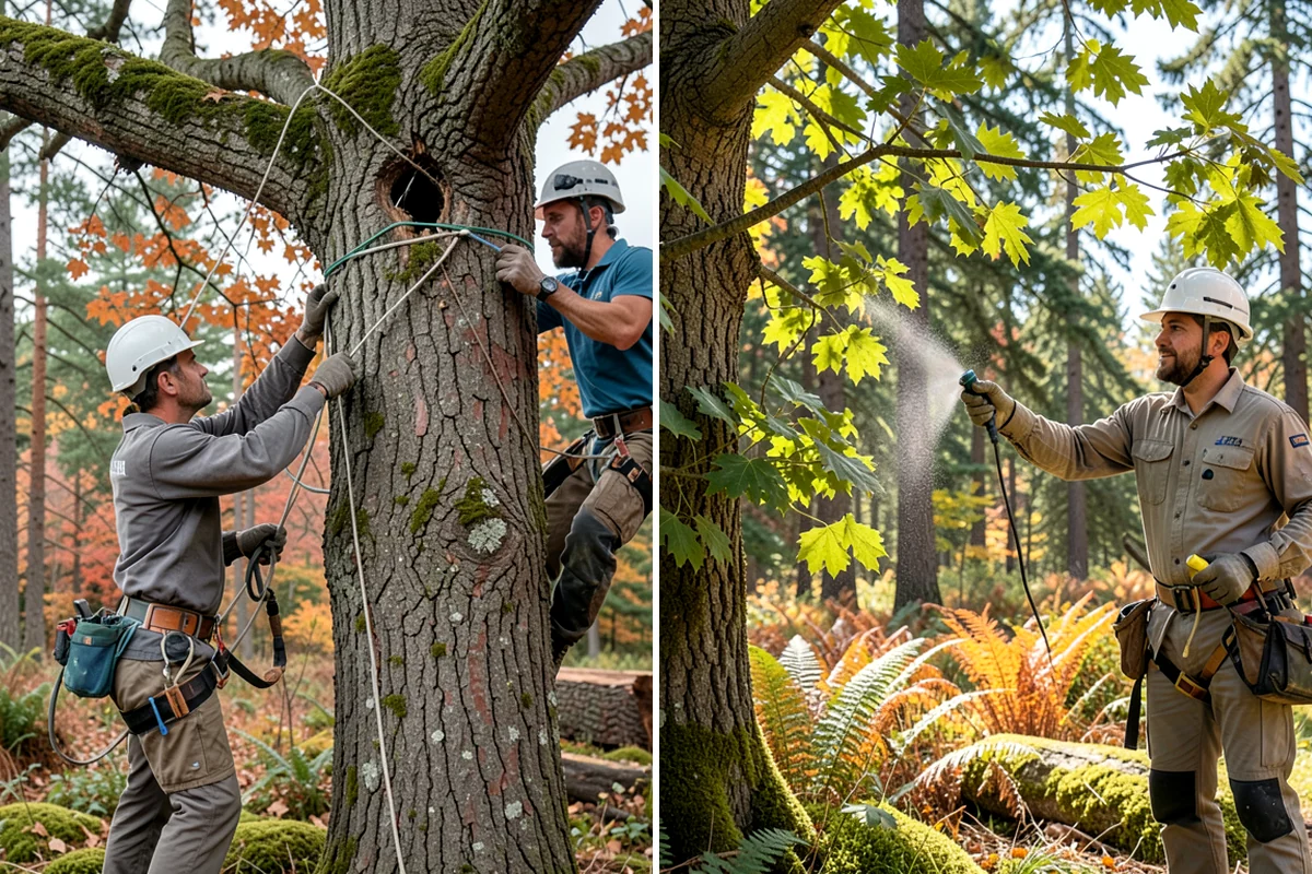 Trail clearing in Snoqualmie, King County, WA - Assess the site and mark features to protect