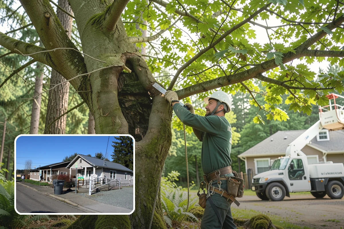 Trail clearing in South Prairie, Pierce County, WA - Improves access and usability of a site