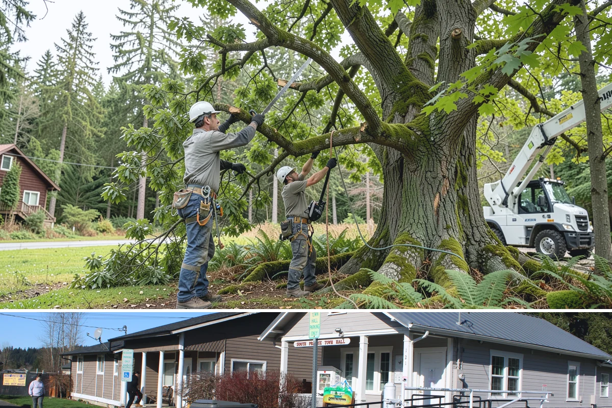 Trail clearing in South Prairie, Pierce County, WA - Work should be scheduled when ground conditions allow for hauling equipment on uneven or wet terrain while considering local...