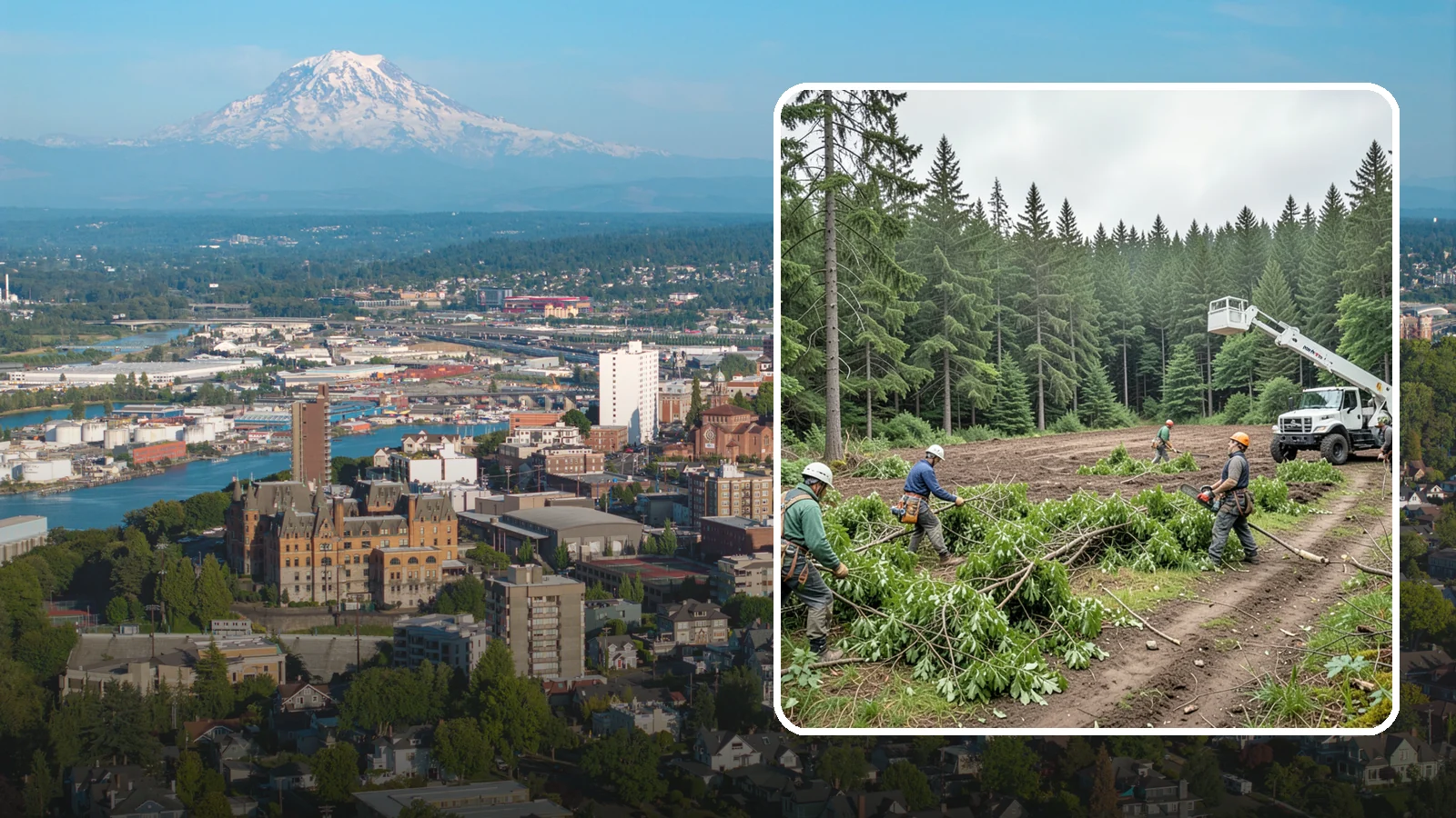 Trail clearing in Tacoma, Pierce County, WA - The clearing and maintenance of trails and paths.