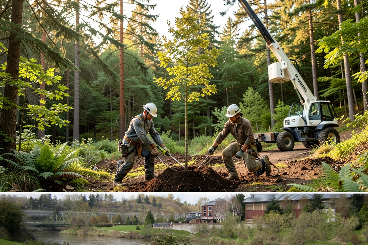 Trail clearing in Tukwila, King County, WA - Work should be scheduled when ground conditions allow for hauling equipment on uneven or wet terrain while considering local...