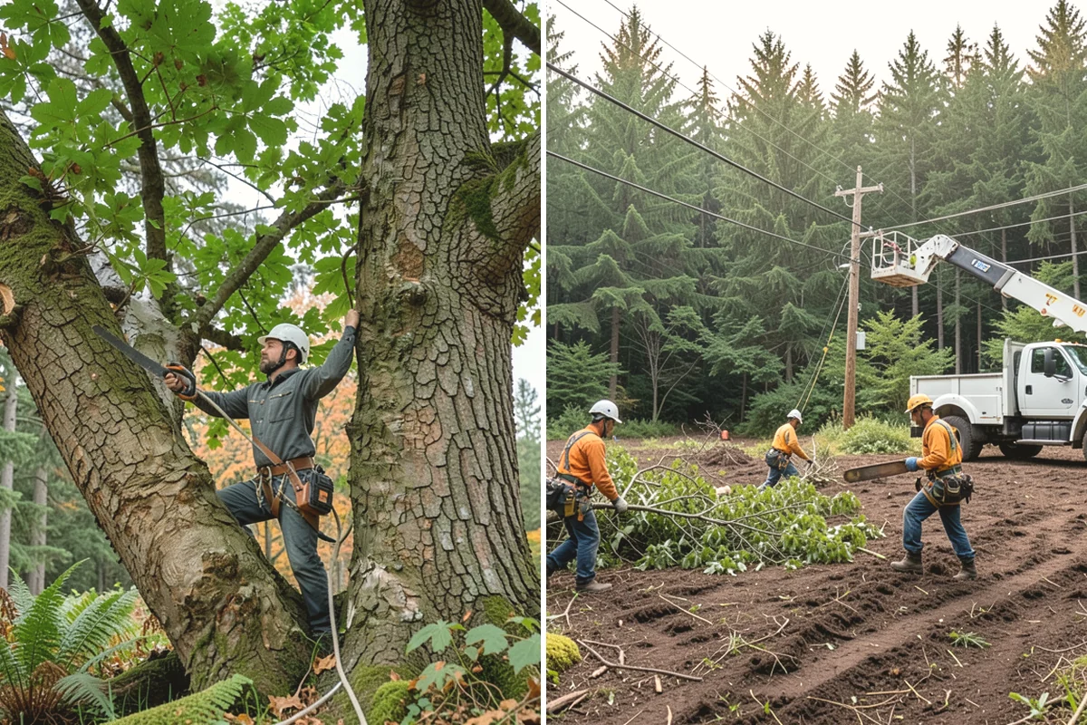 Trail clearing in University Place, Pierce County, WA - Assess the site and mark features to protect