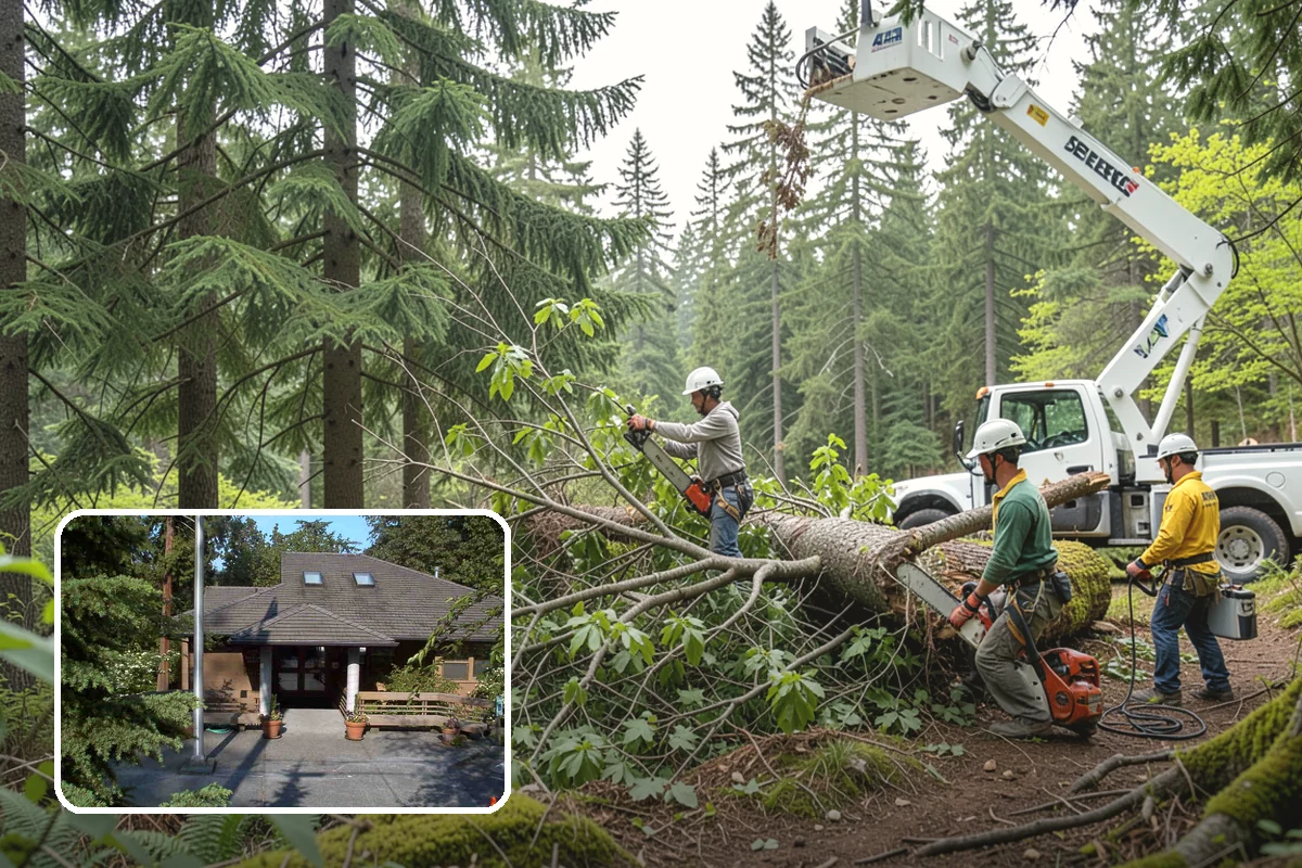 Trail clearing in Yarrow Point, King County, WA - Improves access and usability of a site