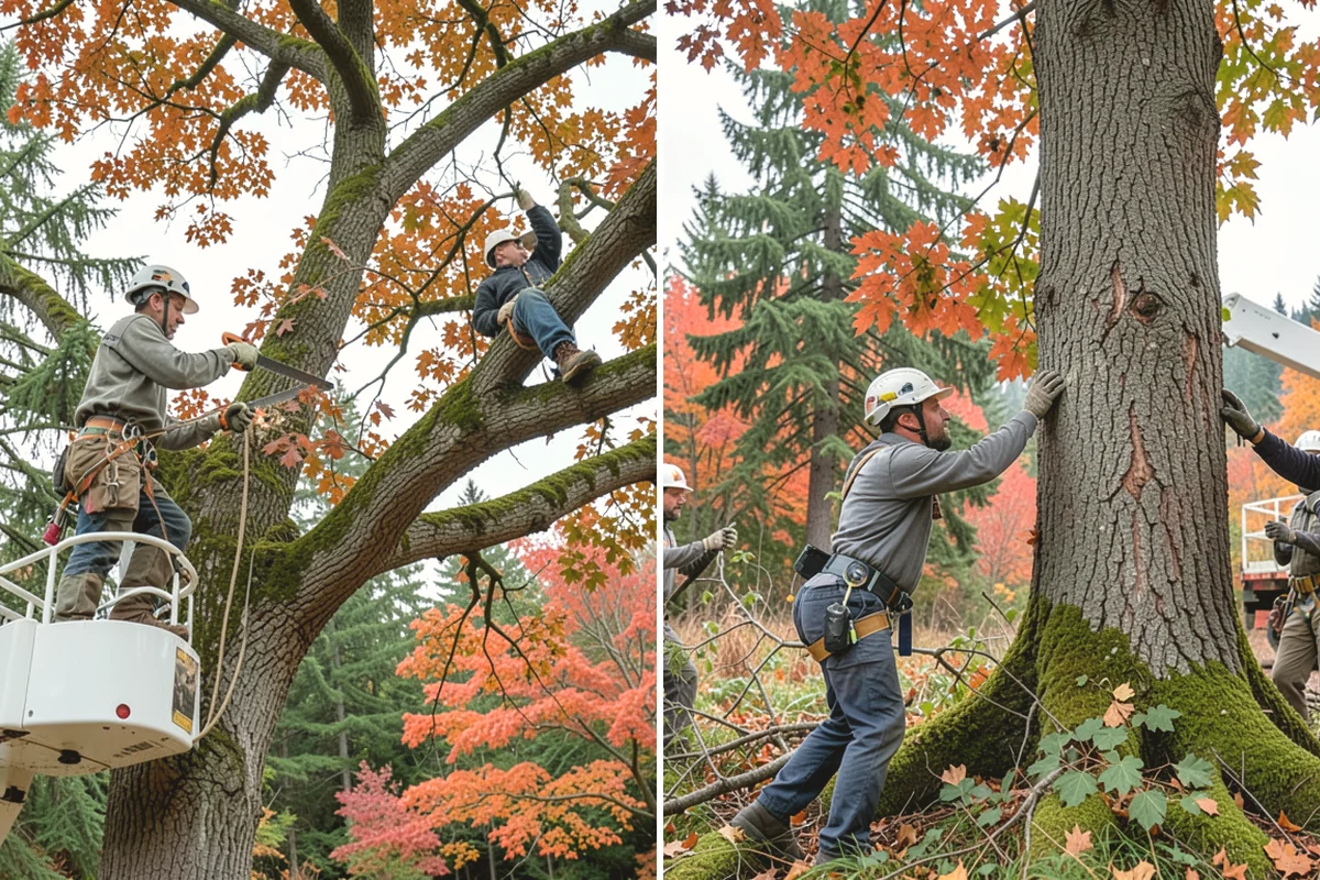 Trail clearing in Yarrow Point, King County, WA - Assess the site and mark features to protect