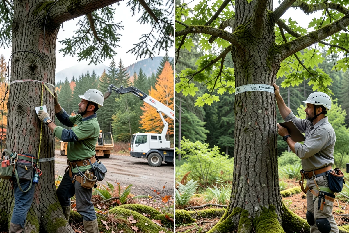 Tree appraisals in Federal Way, King County, WA - Gather site and tree information