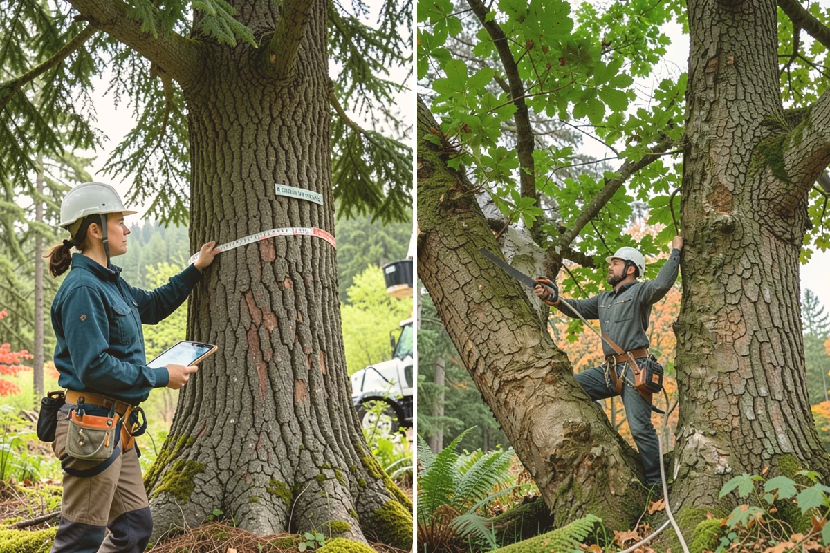 Tree appraisals in Langley, Island County, WA - Gather site and tree information