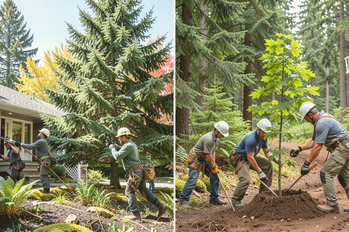 Tree bracing in Bothell, King County, WA - Assess structural defects and load paths