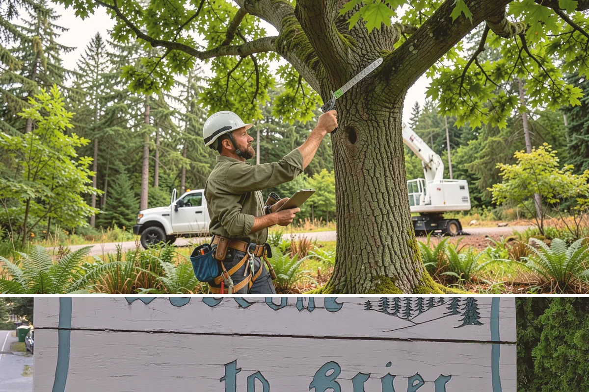 Tree bracing in Brier, Snohomish County, WA - Work is performed year-round but typically scheduled when trees have full foliage to assess load paths accurately