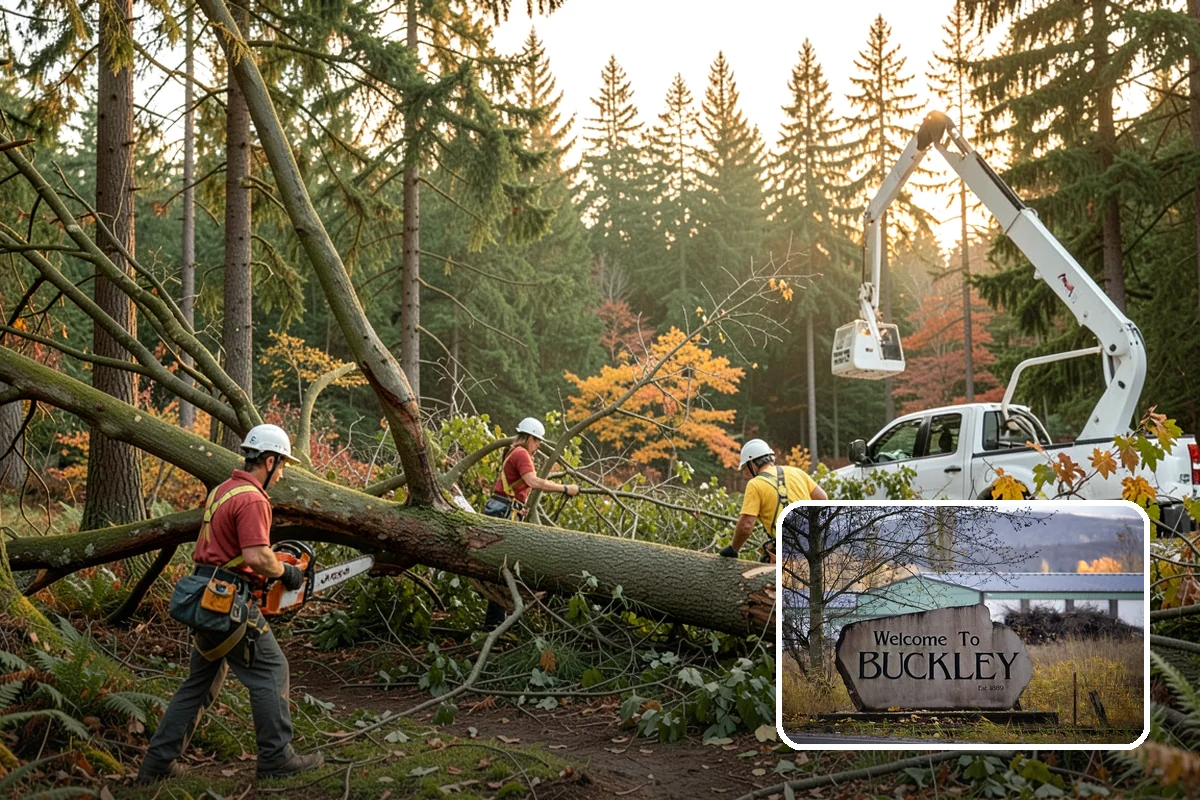Tree bracing in Buckley, Pierce County, WA - Reduces the risk of limb or stem failure