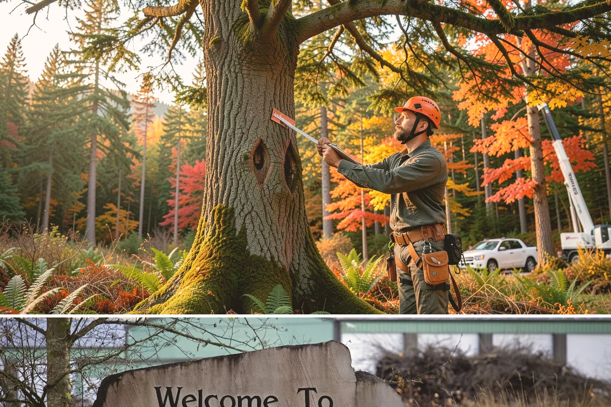 Tree bracing in Buckley, Pierce County, WA - Work is performed year-round but typically scheduled when trees have full foliage to assess load paths accurately