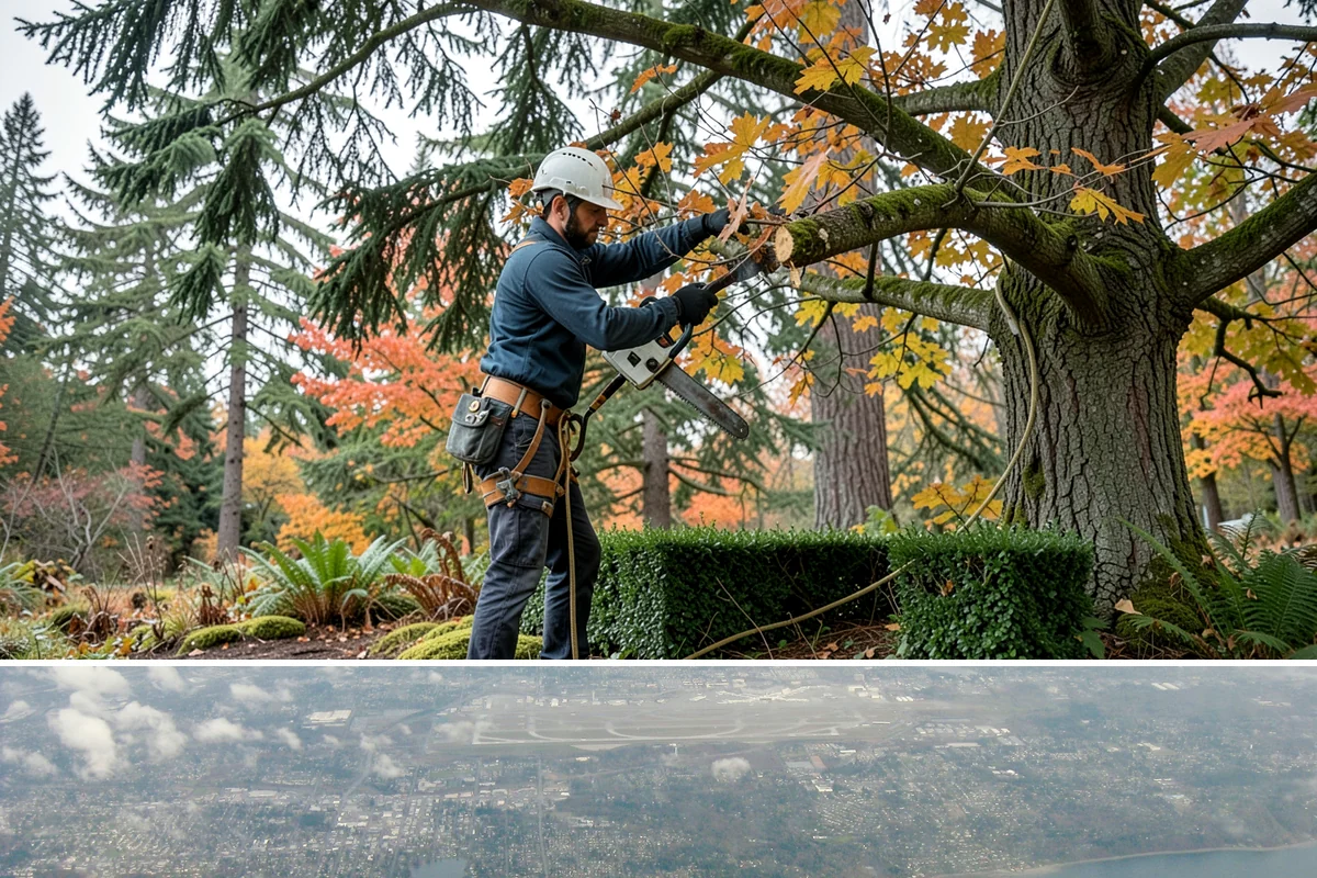 Tree bracing in Burien, King County, WA - Work is performed year-round but typically scheduled when trees have full foliage to assess load paths accurately