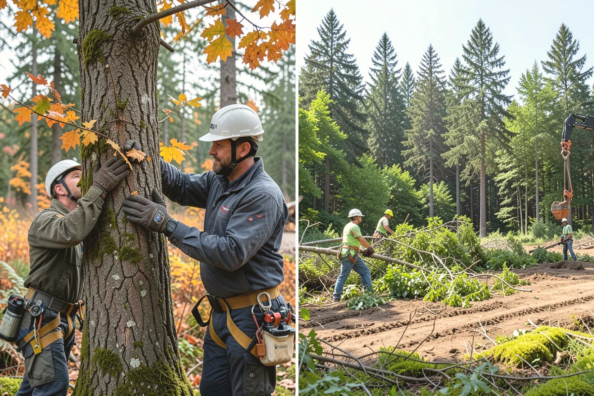 Tree bracing in Carnation, King County, WA - Assess structural defects and load paths