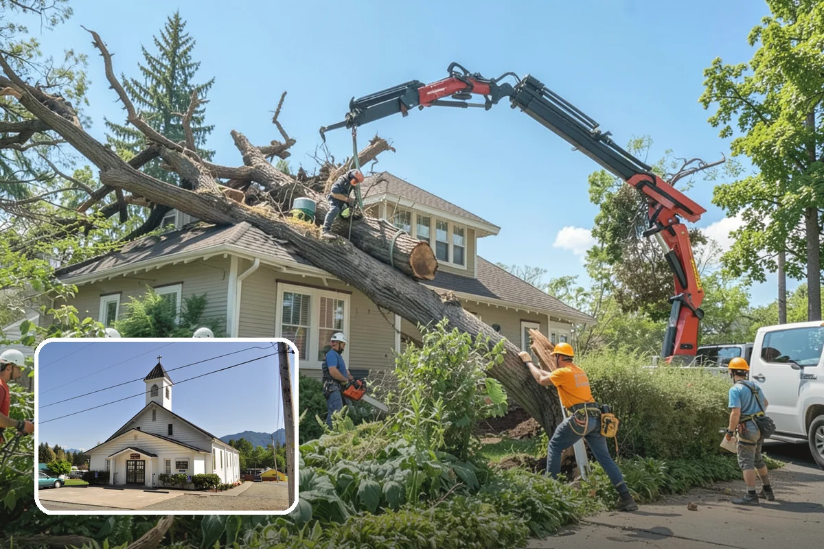 Tree bracing in Concrete, Skagit County, WA - Reduces the risk of limb or stem failure