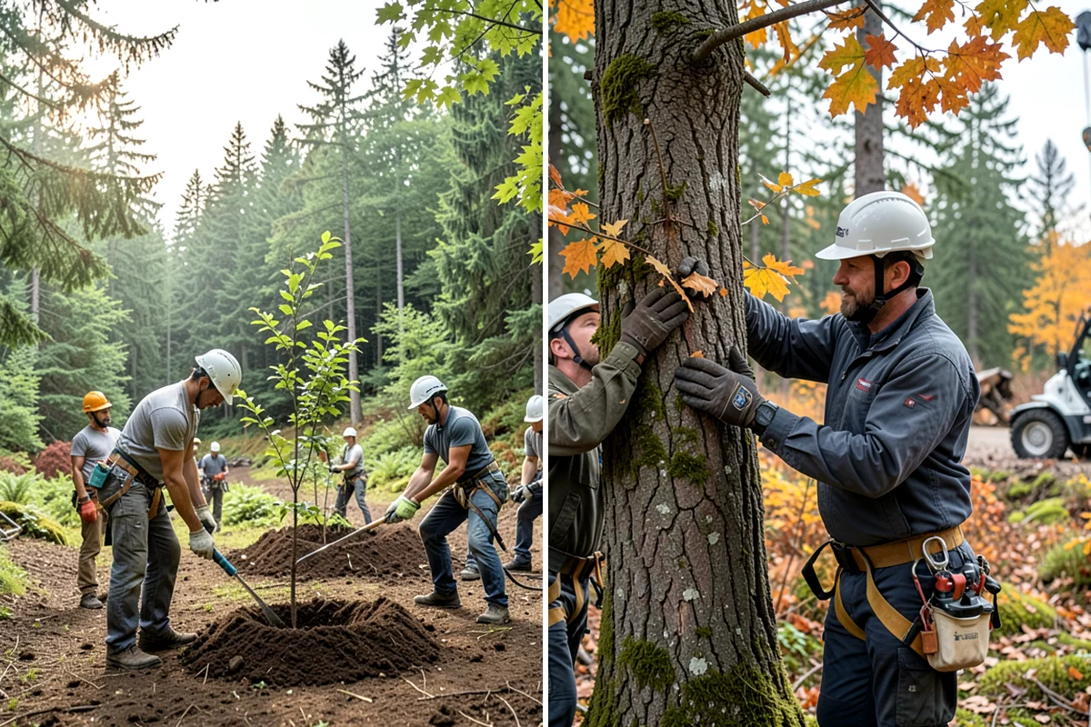 Tree bracing in Concrete, Skagit County, WA - Assess structural defects and load paths