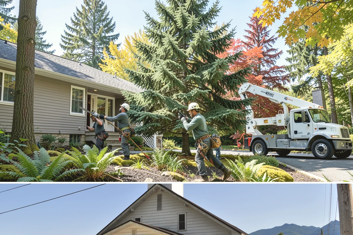 Tree bracing in Concrete, Skagit County, WA - Work is performed year-round but typically scheduled when trees have full foliage to assess load paths accurately