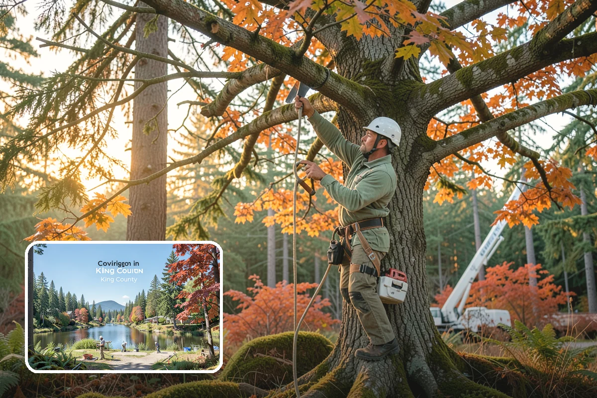 Tree bracing in Covington, King County, WA - Reduces the risk of limb or stem failure
