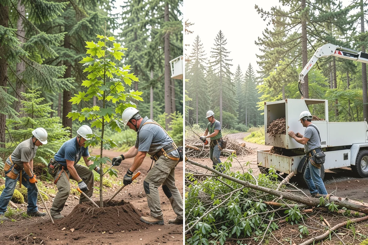 Tree bracing in Edgewood, Pierce County, WA - Assess structural defects and load paths