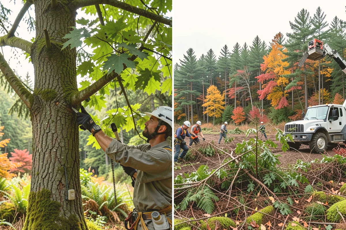 Tree bracing in Edmonds, Snohomish County, WA - Assess structural defects and load paths
