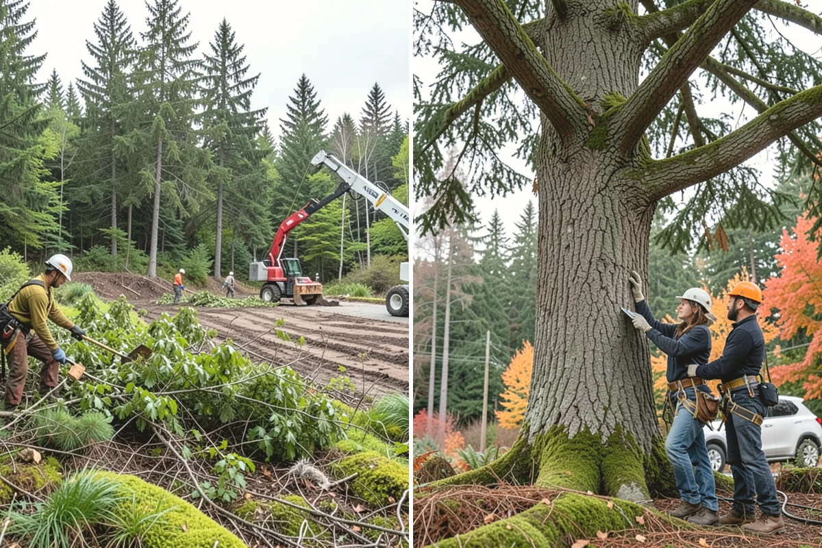 Tree bracing in Issaquah, King County, WA - Assess structural defects and load paths