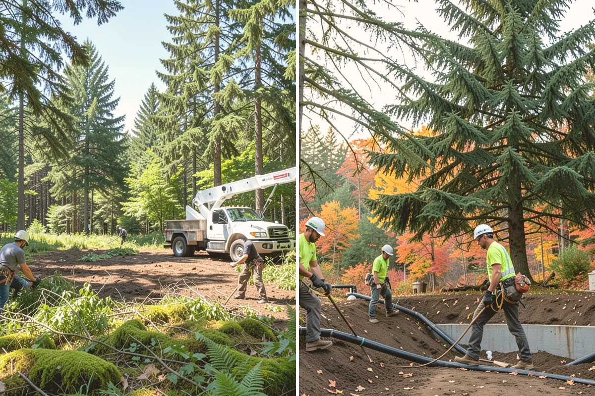Tree bracing in Kent, King County, WA - Assess structural defects and load paths