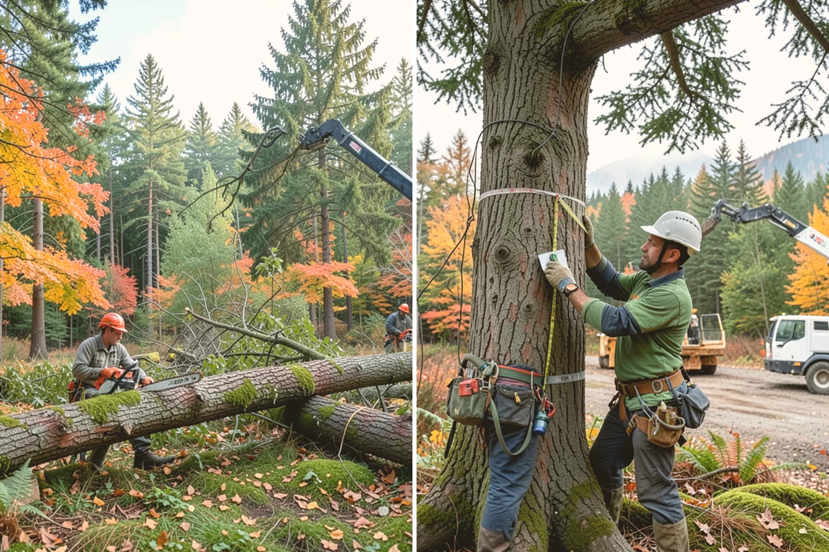 Tree bracing in Kirkland, King County, WA - Assess structural defects and load paths