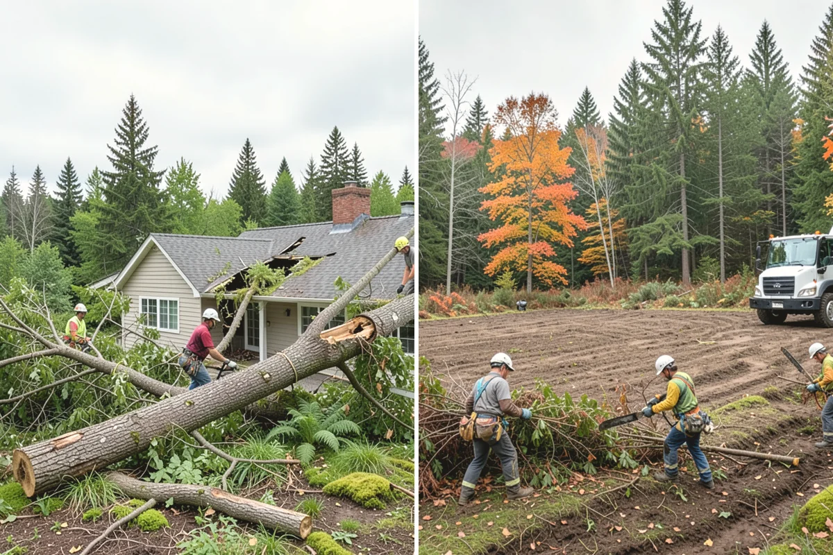 Tree bracing in La Conner, Skagit County, WA - Assess structural defects and load paths
