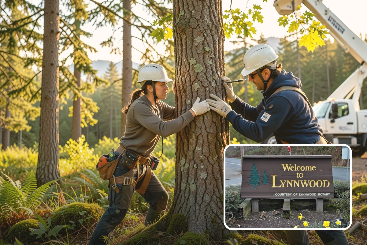 Tree bracing in Lynnwood, Snohomish County, WA - Reduces the risk of limb or stem failure