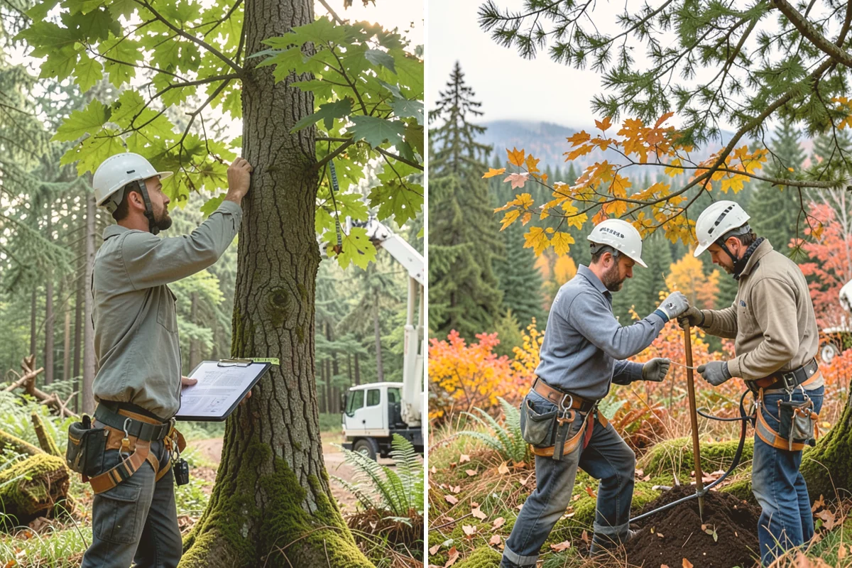 Tree bracing in Lynnwood, Snohomish County, WA - Assess structural defects and load paths