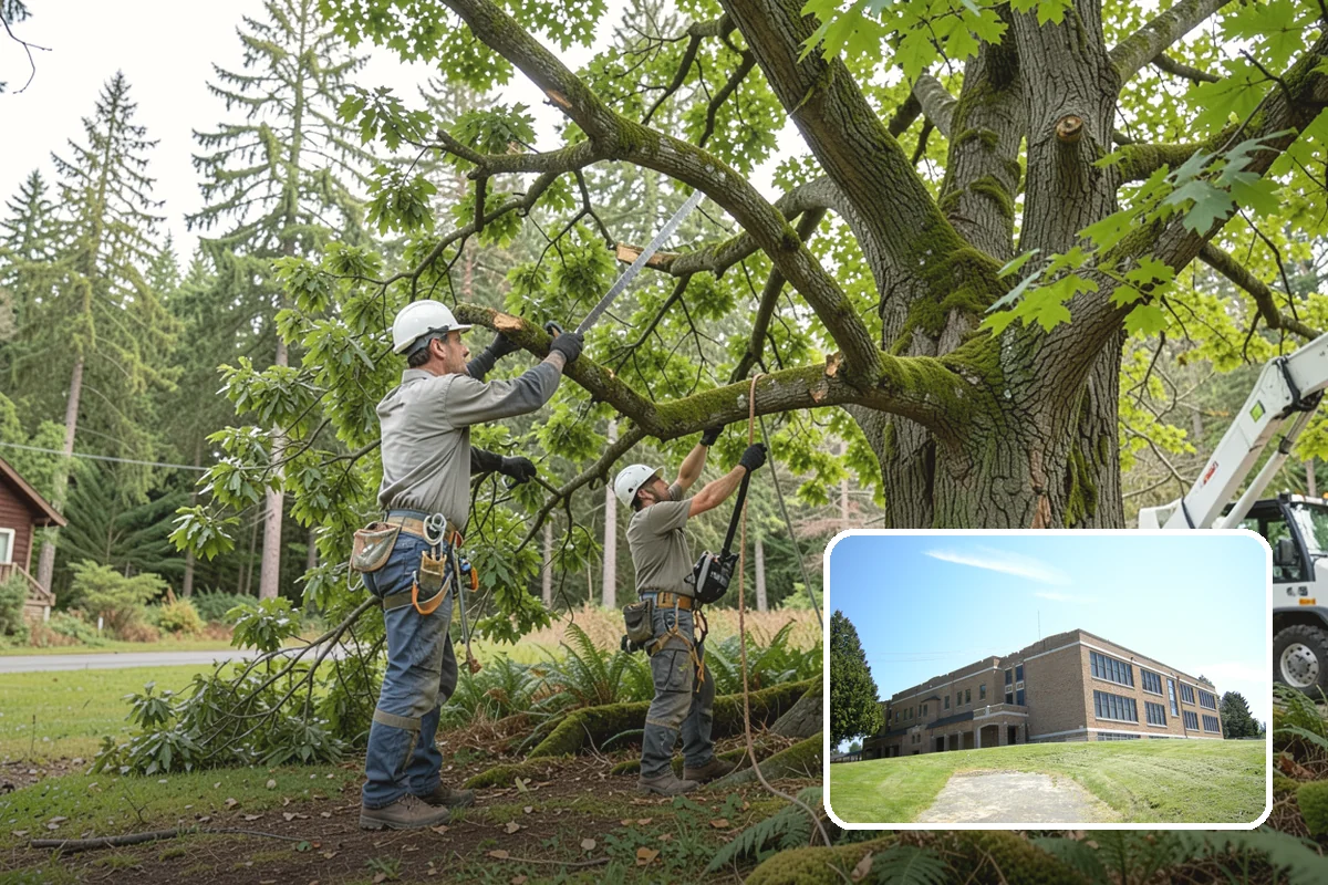 Tree bracing in Maple Valley, King County, WA - Reduces the risk of limb or stem failure