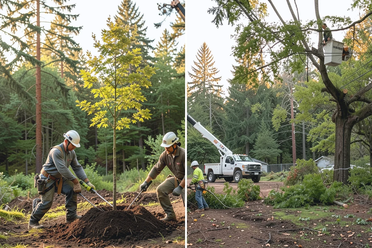 Tree bracing in Medina, King County, WA - Assess structural defects and load paths