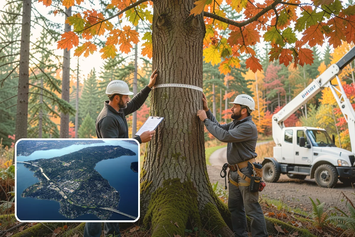 Tree bracing in Mercer Island, King County, WA - Reduces the risk of limb or stem failure
