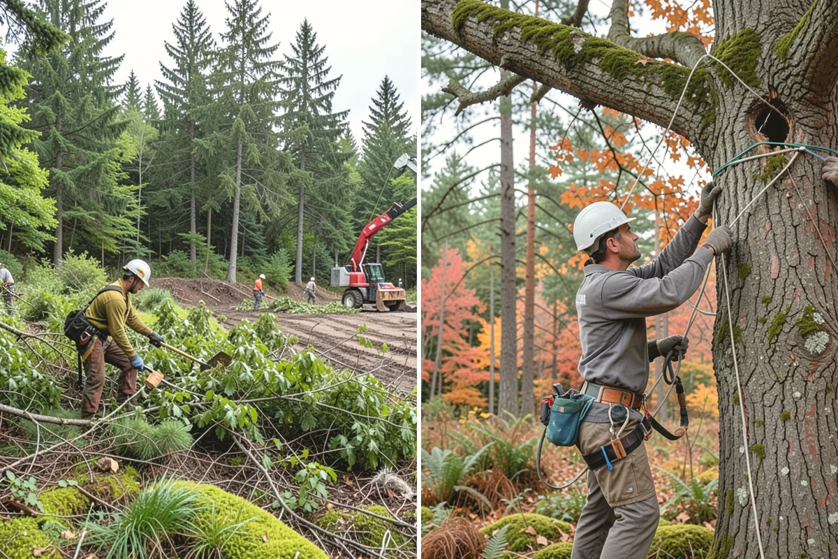 Tree bracing in Mercer Island, King County, WA - Assess structural defects and load paths