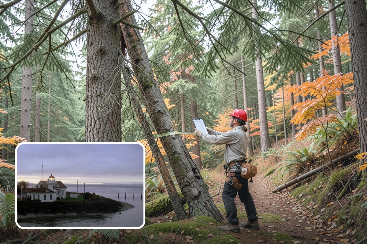 Tree bracing in Mukilteo, Snohomish County, WA - Reduces the risk of limb or stem failure