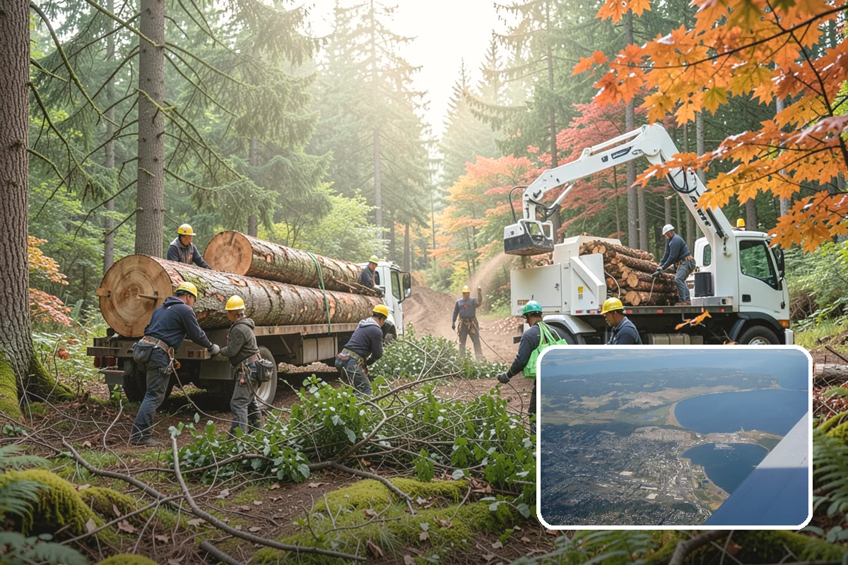 Tree bracing in Oak Harbor, Island County, WA - Reduces the risk of limb or stem failure
