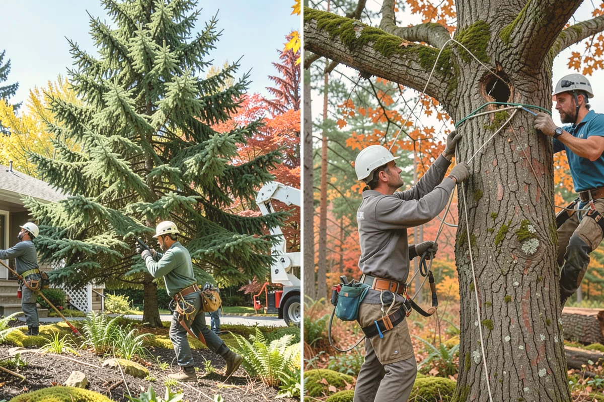 Tree bracing in Orting, Pierce County, WA - Assess structural defects and load paths