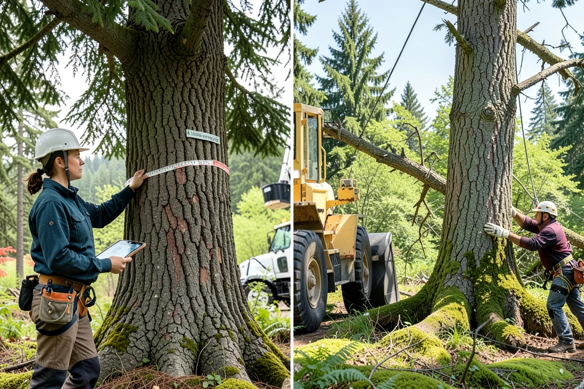 Tree bracing in Pacific, King County, WA - Assess structural defects and load paths