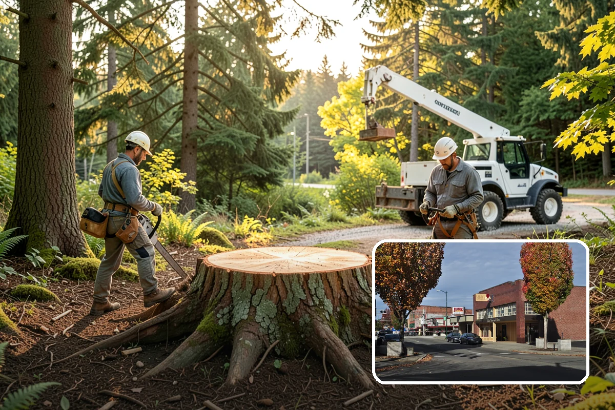 Tree bracing in Puyallup, Pierce County, WA - Reduces the risk of limb or stem failure