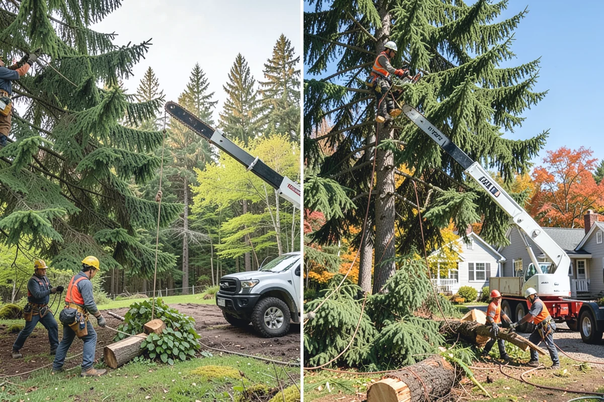 Tree bracing in Redmond, King County, WA - Assess structural defects and load paths