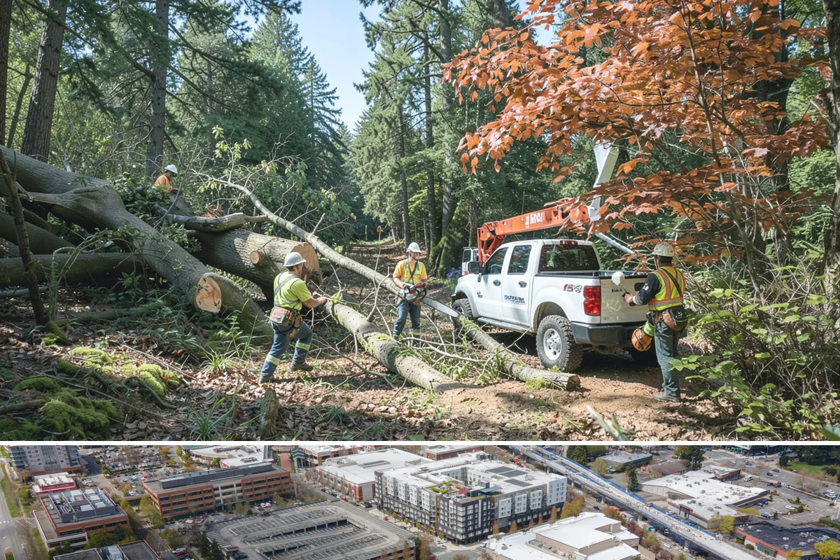 Tree bracing in Redmond, King County, WA - Work is performed year-round but typically scheduled when trees have full foliage to assess load paths accurately