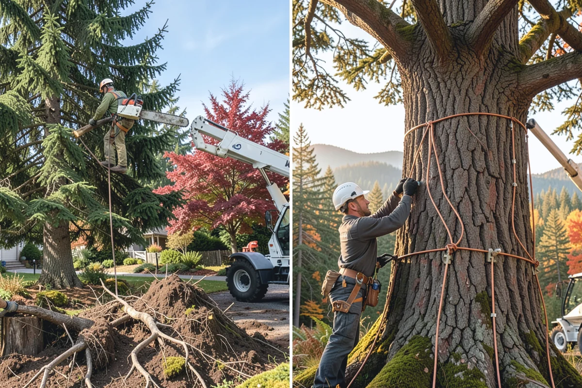 Tree bracing in Renton, King County, WA - Assess structural defects and load paths