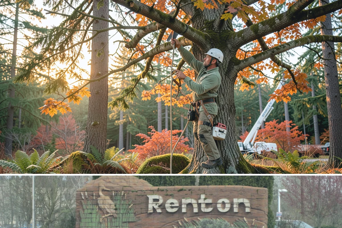 Tree bracing in Renton, King County, WA - Work is performed year-round but typically scheduled when trees have full foliage to assess load paths accurately