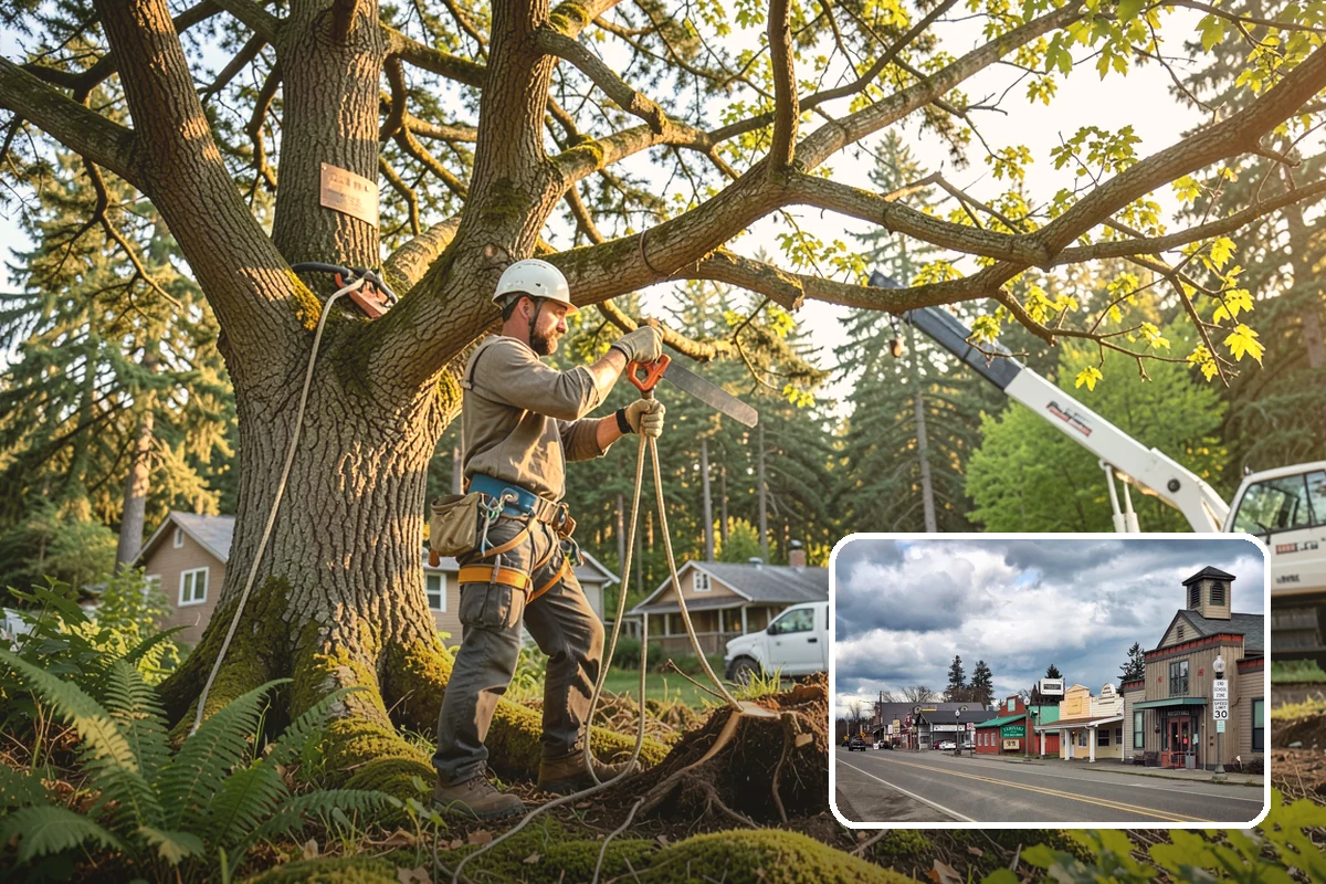 Tree bracing in Roy, Pierce County, WA - Reduces the risk of limb or stem failure