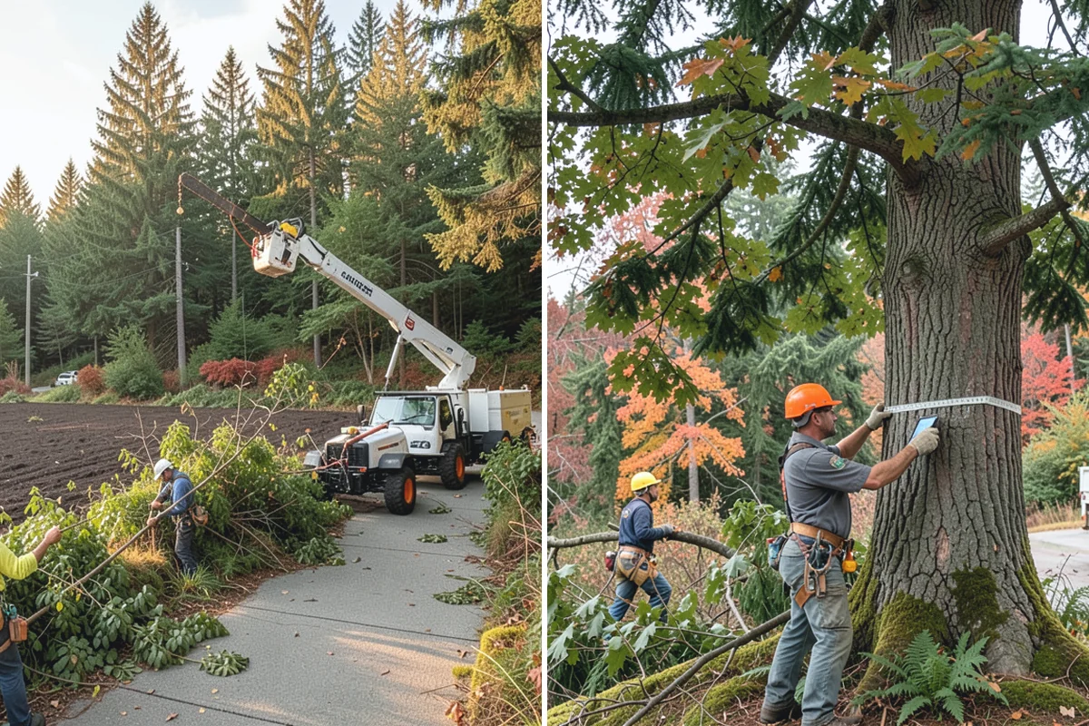 Tree bracing in Roy, Pierce County, WA - Assess structural defects and load paths