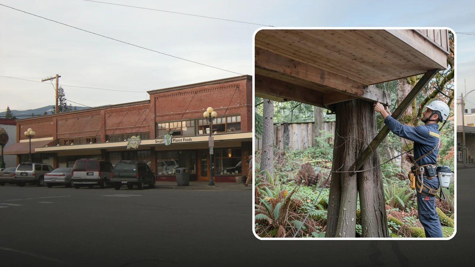 Tree bracing in Sedro-Woolley, Skagit County, WA - The installation of rods to reinforce splits or weak unions.