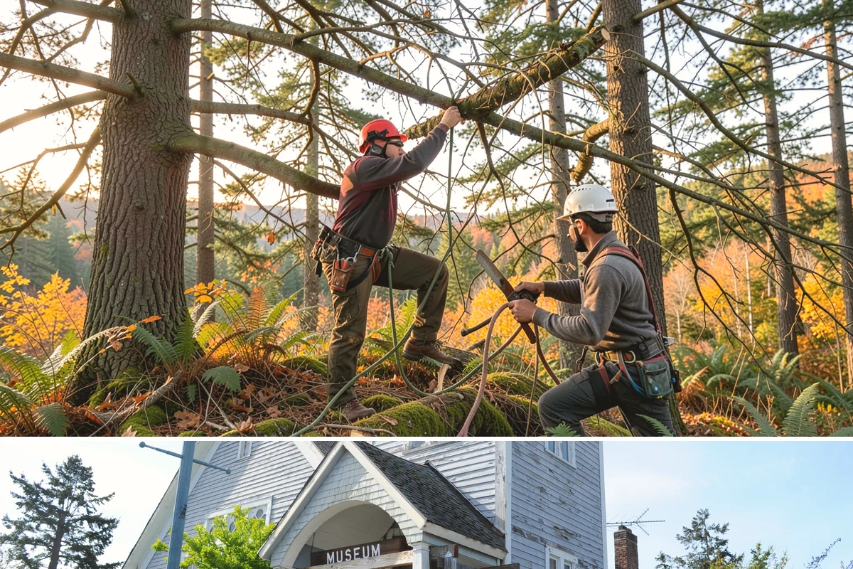 Tree bracing in Steilacoom, Pierce County, WA - Work is performed year-round but typically scheduled when trees have full foliage to assess load paths accurately