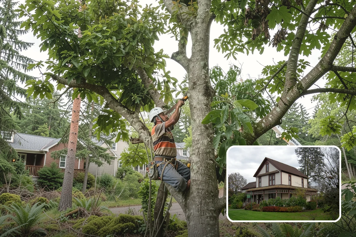 Tree bracing in Sumner, Pierce County, WA - Reduces the risk of limb or stem failure