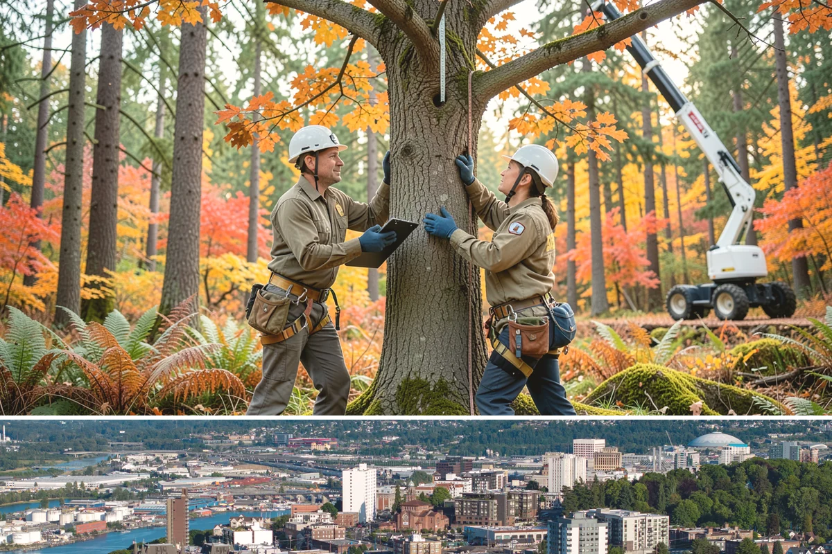 Tree bracing in Tacoma, Pierce County, WA - Work is performed year-round but typically scheduled when trees have full foliage to assess load paths accurately