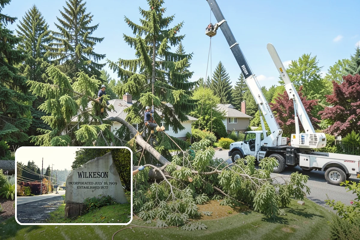 Tree bracing in Wilkeson, Pierce County, WA - Reduces the risk of limb or stem failure