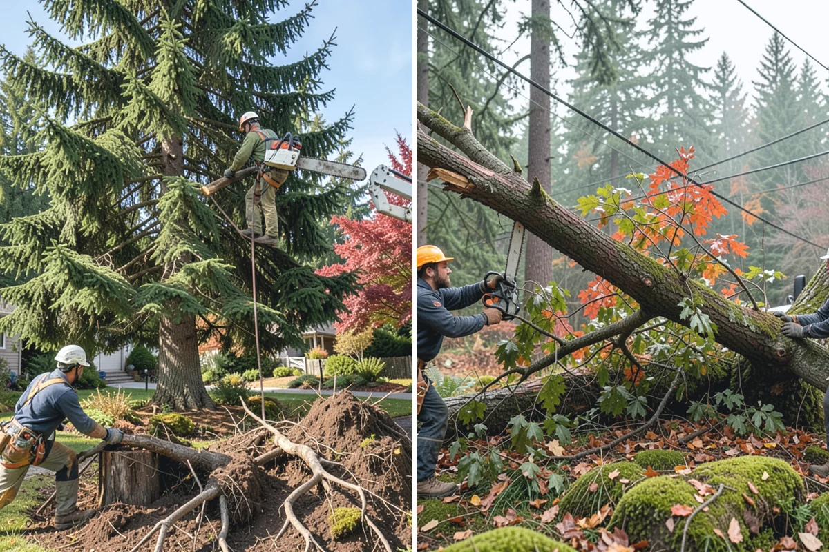 Tree bracing in Woodinville, King County, WA - Assess structural defects and load paths